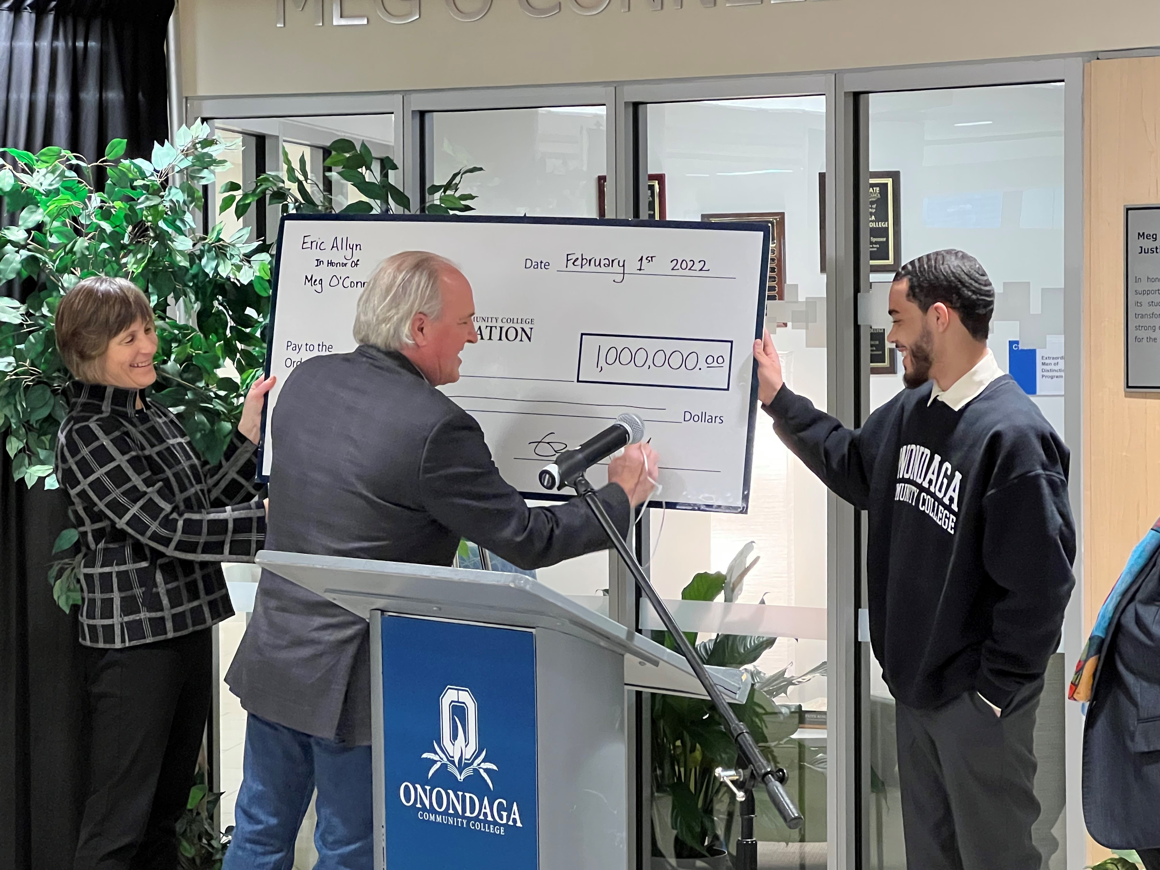 OCC s Million Dollar Gift Onondaga Community College